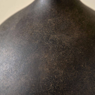Jiro Matt Bronzed Ceramic Bottle Shaped Table Lamp