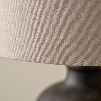 Jiro Matt Bronzed Ceramic Bottle Shaped Table Lamp