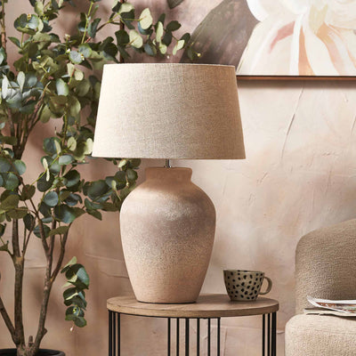 Gila Ombre Sand Textured Ceramic Tall Table Lamp