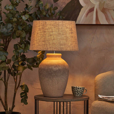 Gila Ombre Sand Textured Ceramic Tall Table Lamp