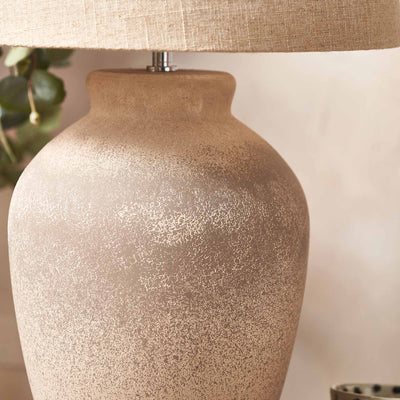 Gila Ombre Sand Textured Ceramic Tall Table Lamp