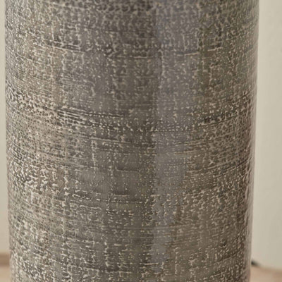 Annecy Slate Grey Textured Ceramic Table Lamp