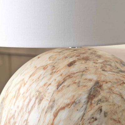 Onyx Natural Large Stone Effect Ceramic Table Lamp