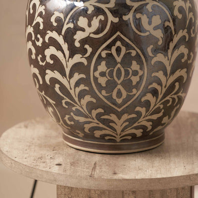 Rosa Grey and White Ceramic Table Lamp Base