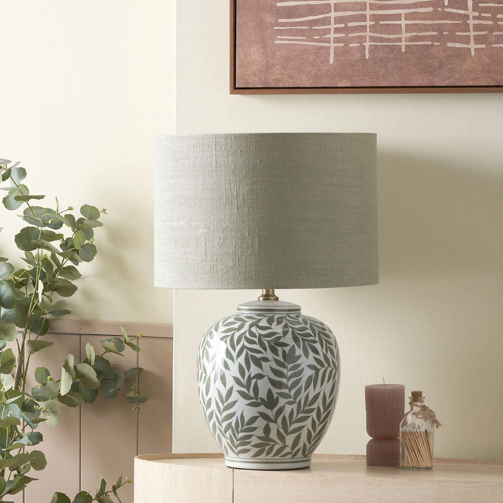 Florin Olive Leaf Ceramic Table Lamp Base