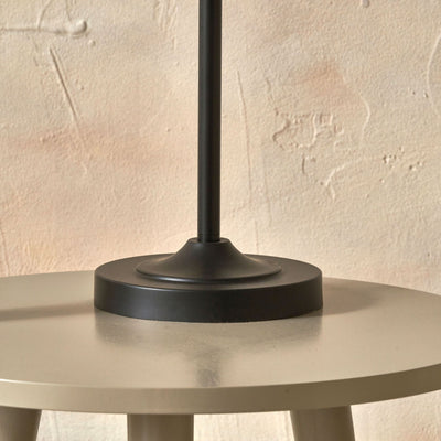 Sorrel Black Metal Curved Arm Table Lamp