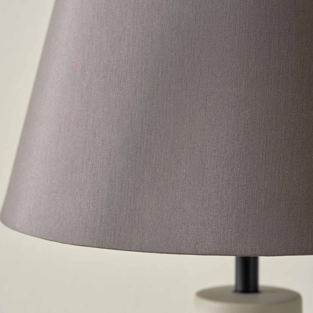 Mira Putty Ceramic Gourd Table Lamp