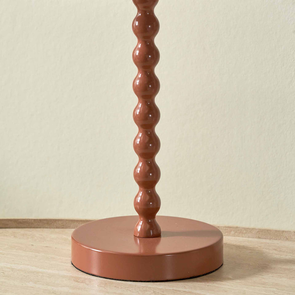 Elise Terracotta Metal Bobble Table Lamp