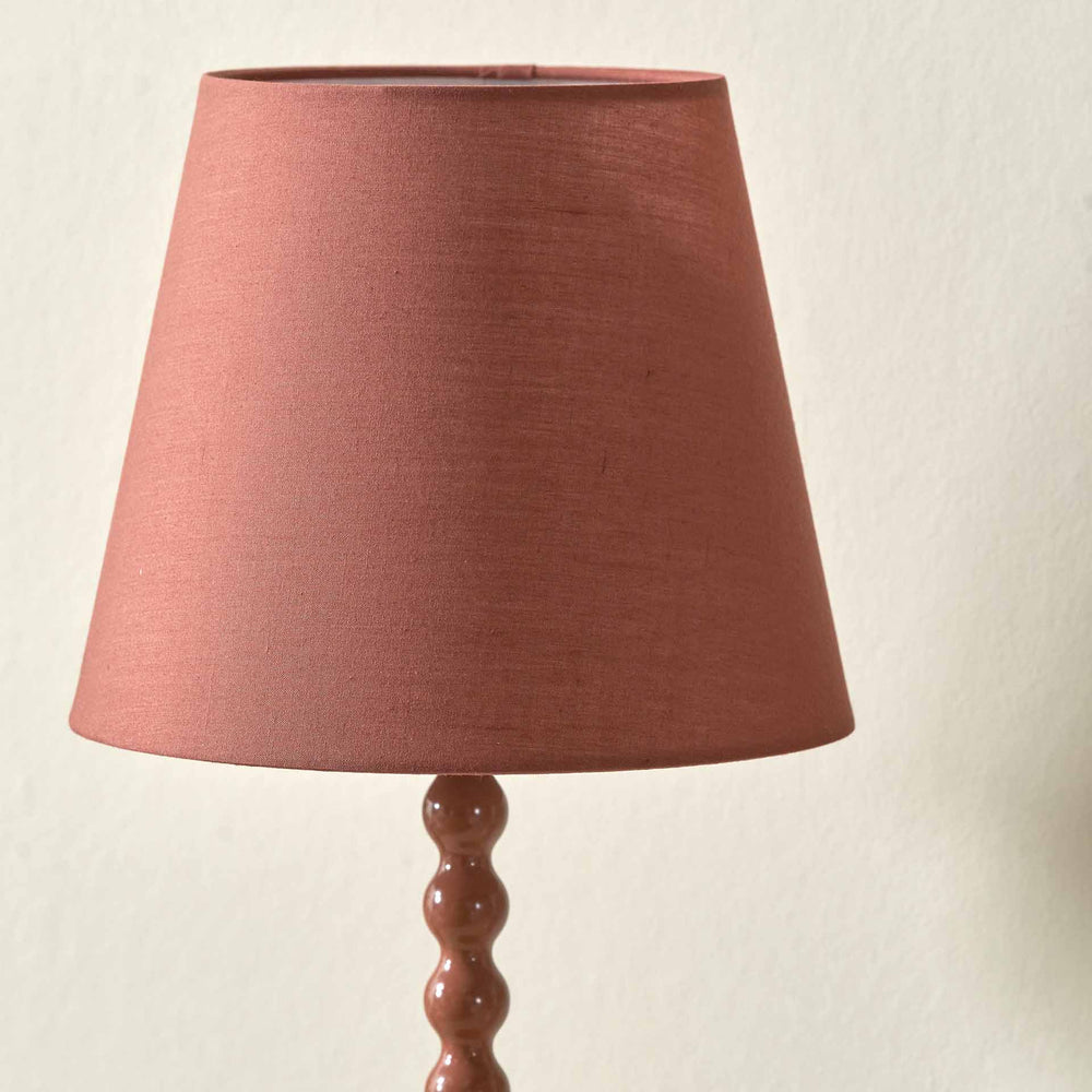 Elise Terracotta Metal Bobble Table Lamp