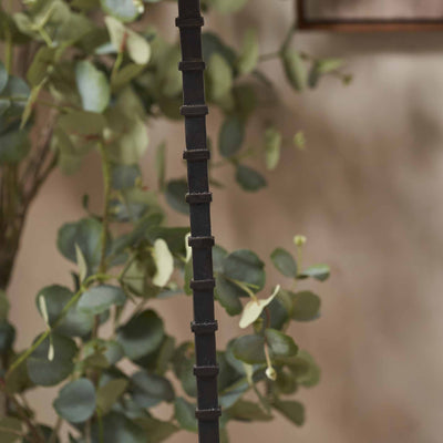 Kori Black Ribbed Slim Table Lamp Base