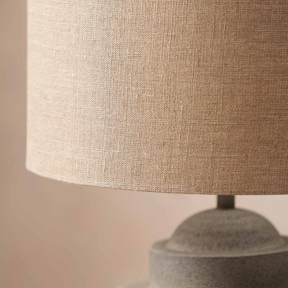 Aarti Stone Grey Hammered Urn Table Lamp Base