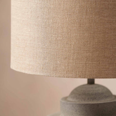 Aarti Stone Grey Hammered Urn Table Lamp Base