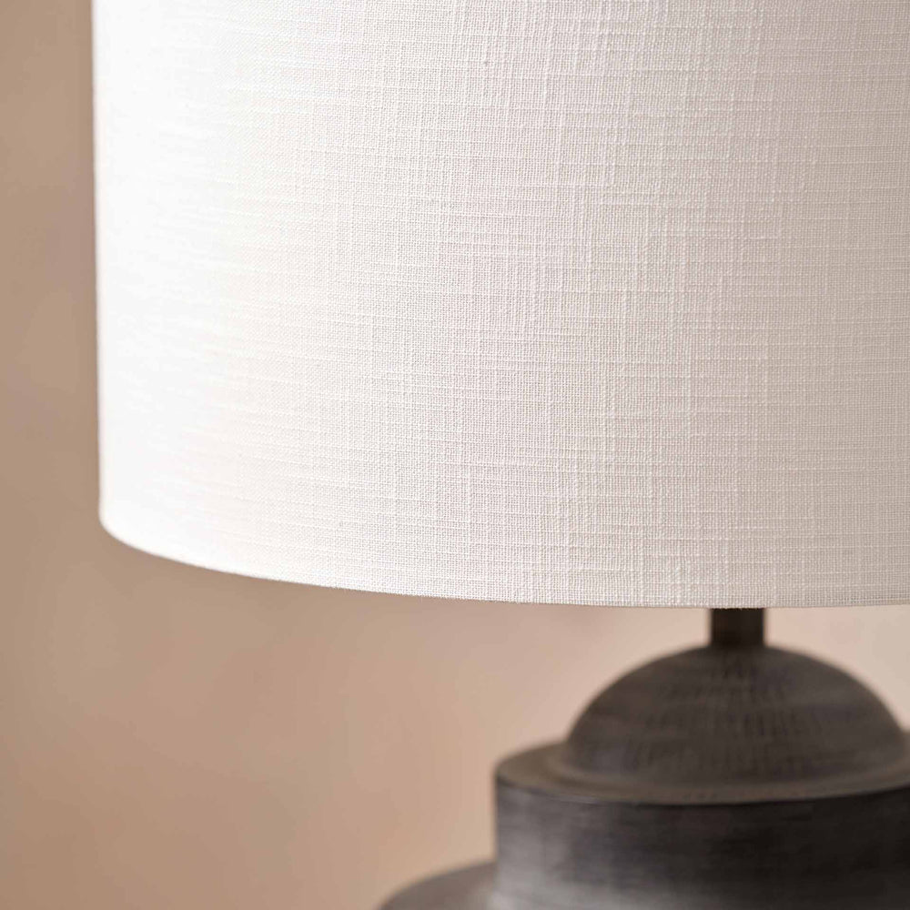 Aarti Charcoal Grey Hammered Urn Table Lamp Base