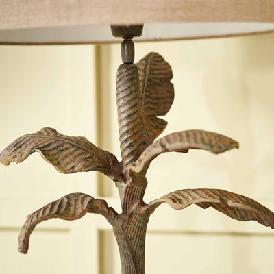 Maylie Verdi Gris Palm Tree Table Lamp Base