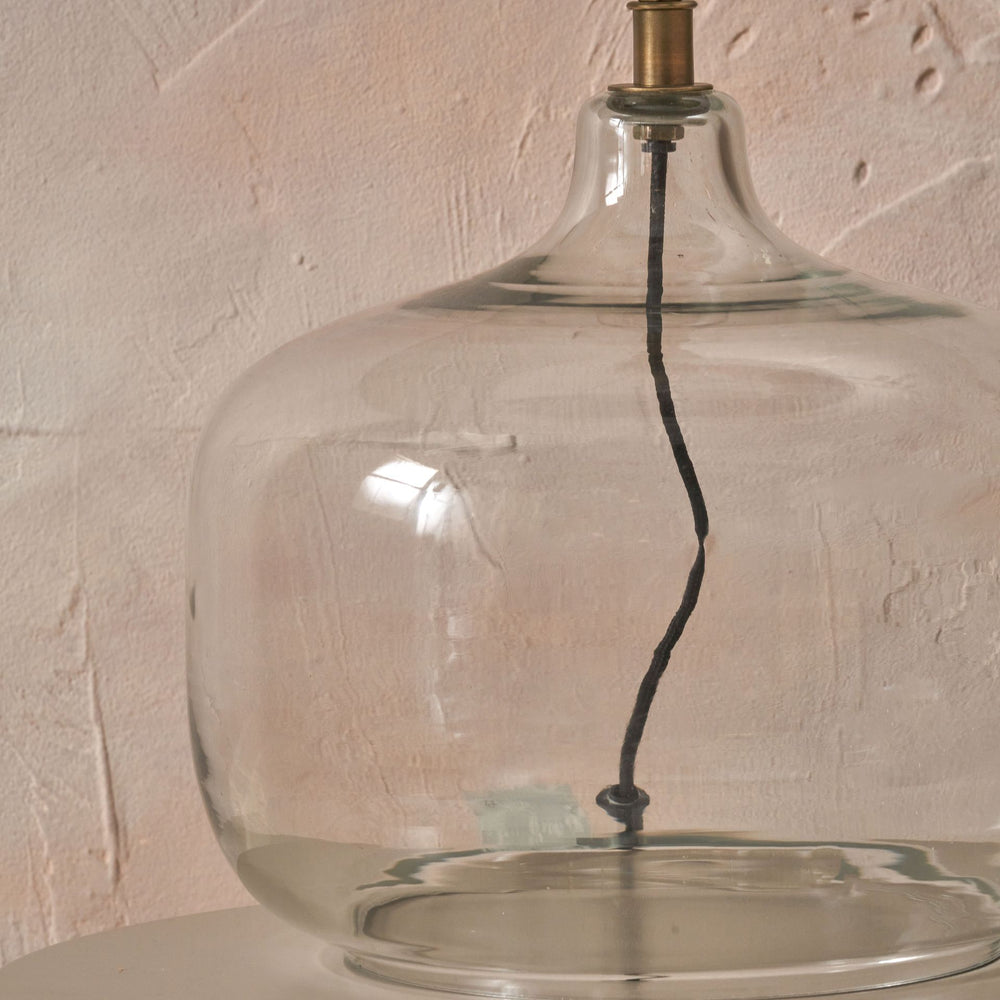 Radley Clear Glass Round Table Lamp Base