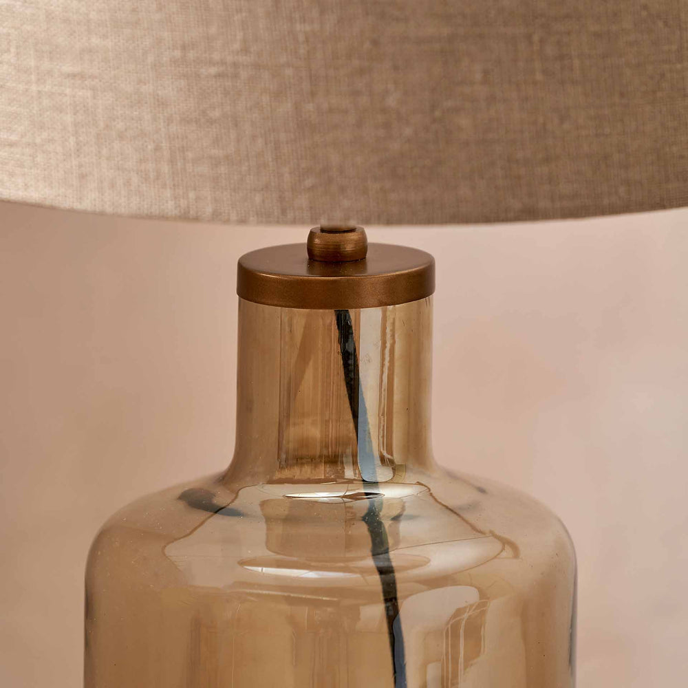 Lorna Smoke Lustre Glass Table Lamp Base