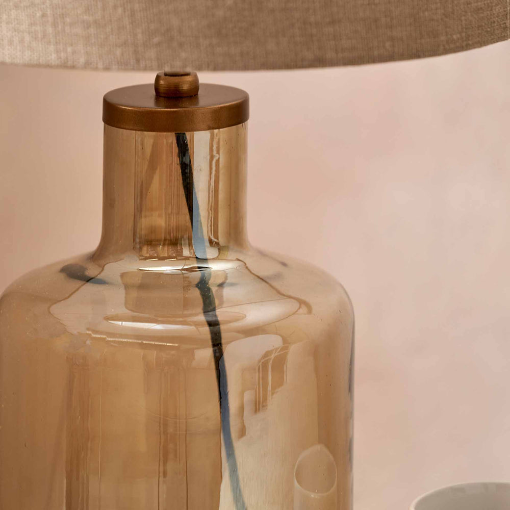 Lorna Smoke Lustre Glass Table Lamp Base