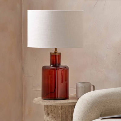 Lorna Amber Glass Table Lamp Base