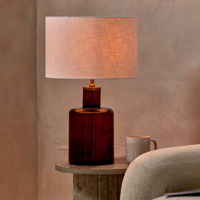 Lorna Amber Glass Table Lamp Base