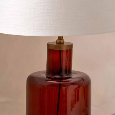 Lorna Amber Glass Table Lamp Base
