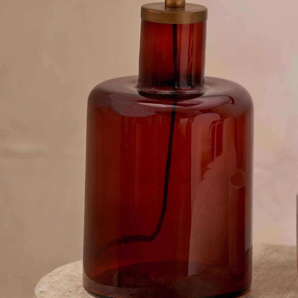 Lorna Amber Glass Table Lamp Base