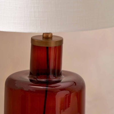 Lorna Amber Glass Table Lamp Base