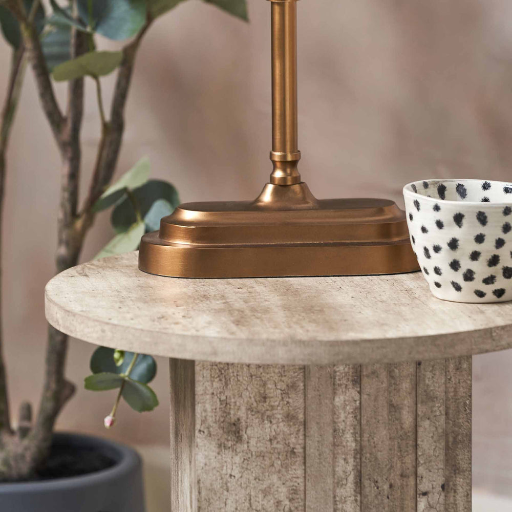 Felix Antique Brass Bankers Table Lamp