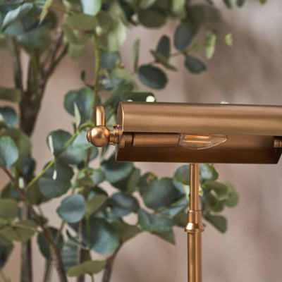 Felix Antique Brass Bankers Table Lamp