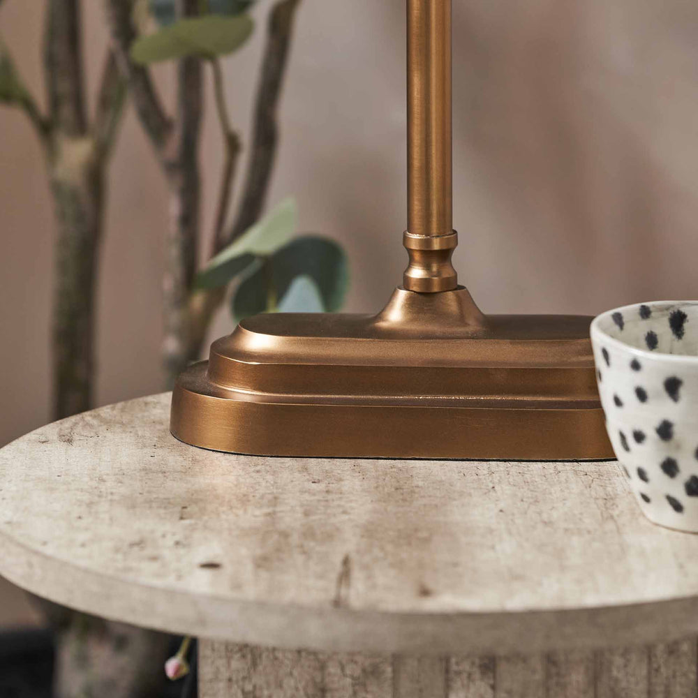 Felix Antique Brass Bankers Table Lamp