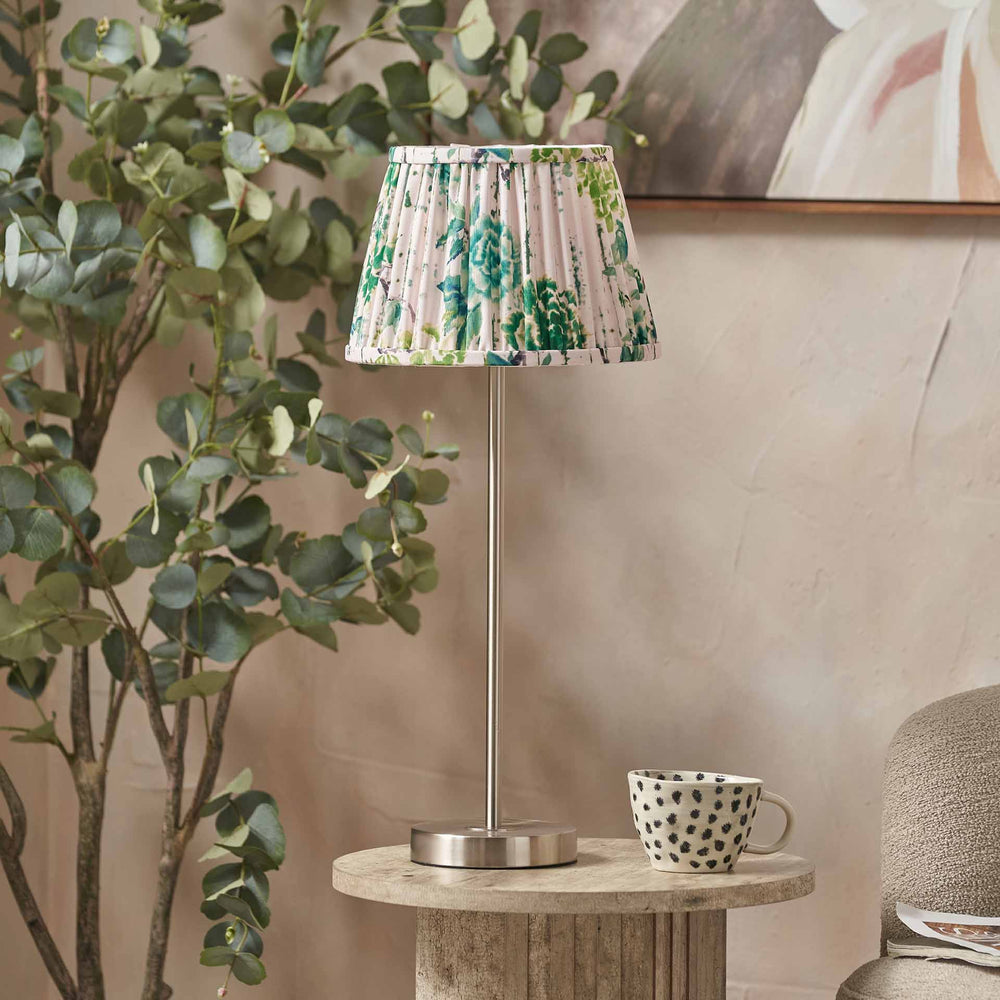 Designers Guild Brushed Silver Slim Table Lamp Base