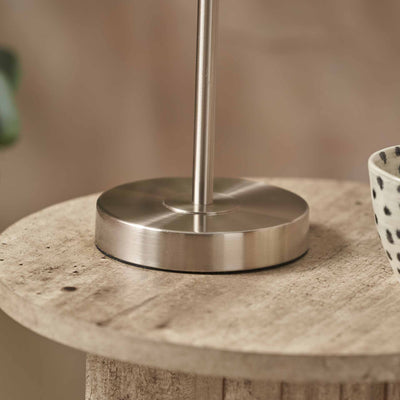 Designers Guild Brushed Silver Slim Table Lamp Base