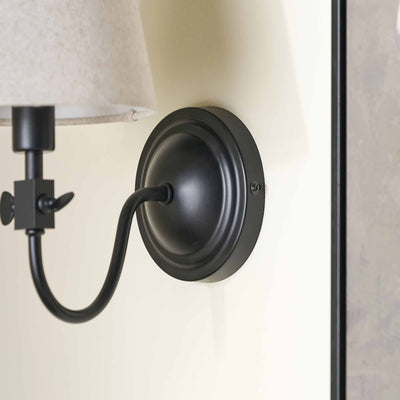 Sorrel Black Metal Curved Arm Wall Light
