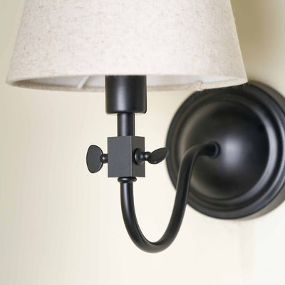 Sorrel Black Metal Curved Arm Wall Light
