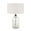 Octavia Small Grey Bubble Glass Table Lamp