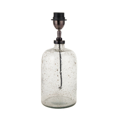 Octavia Small Grey Bubble Glass Table Lamp