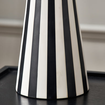 Grantley Black and White Conical Table Lamp Base