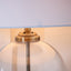 Bella Clear Glass and Antique Brass Table Lamp