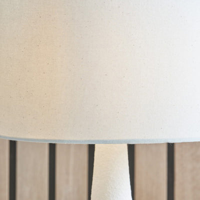 Eli White Textured Ceramic Bedside Table Lamp Set Of 2