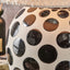 Peyton Black and White Polka Dot Ceramic Table Lamp Base
