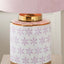 Liza Lilac and Gold Leaf Ceramic Table Lamp Base