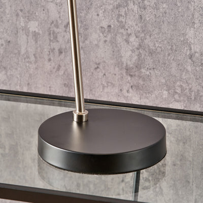 Augustine Black and Brushed Silver Task Table Lamp