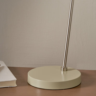 Augustine Sage and Brushed Silver Task Table Lamp