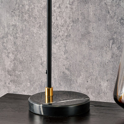 Maya Black and Brushed Brass Task Table Lamp