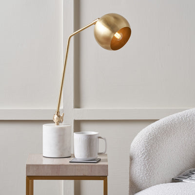 Eva Gold and Marble Task Table Lamp