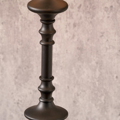 Enzo Matt Black Candlestick Table Lamp Base