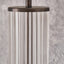 Collette Clear Glass Rod and Antique Bronze Table Lamp Base