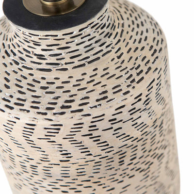 Samuoi Textured Natural Stoneware Table Lamp Base