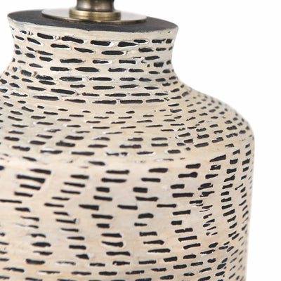 Samuoi Textured Natural Stoneware Table Lamp Base