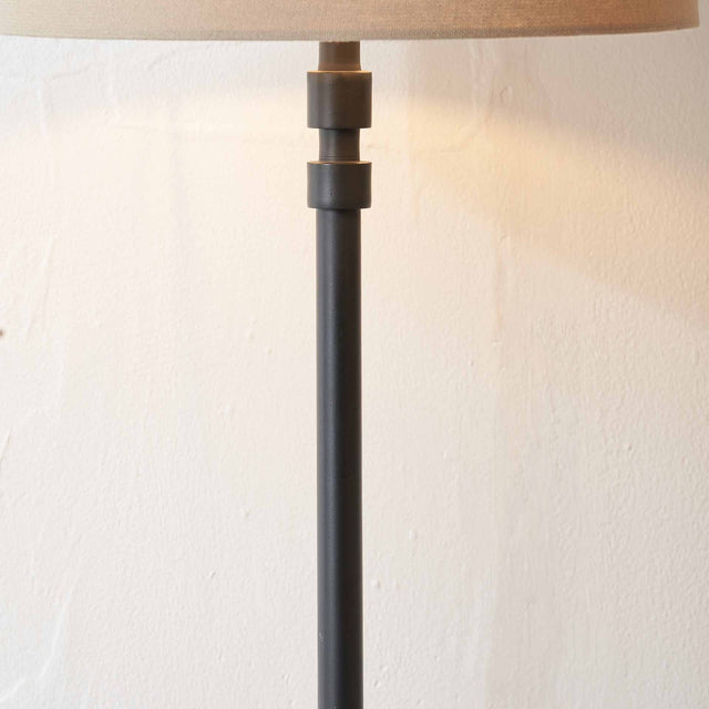 Ithaca Matt Black Table Lamp Base