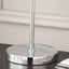 Arbus Smoke Glass Orb & Chrome Table Lamp